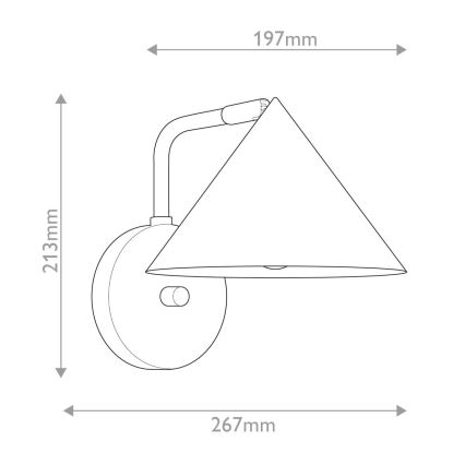 Alora Mood - REMYCK Muur Sconce 1xE27/60W/230V, Gold