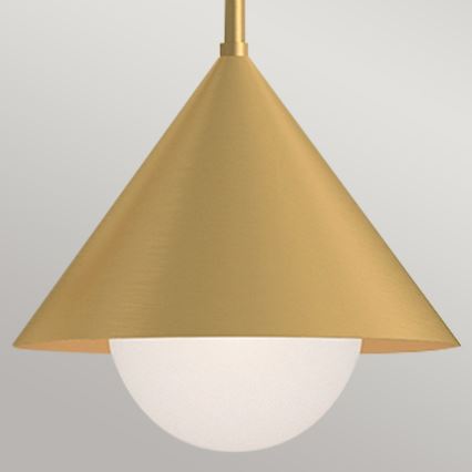 Alora Mood - Hanglamp met stang REMYCK 3xE27/60W/230V goud
