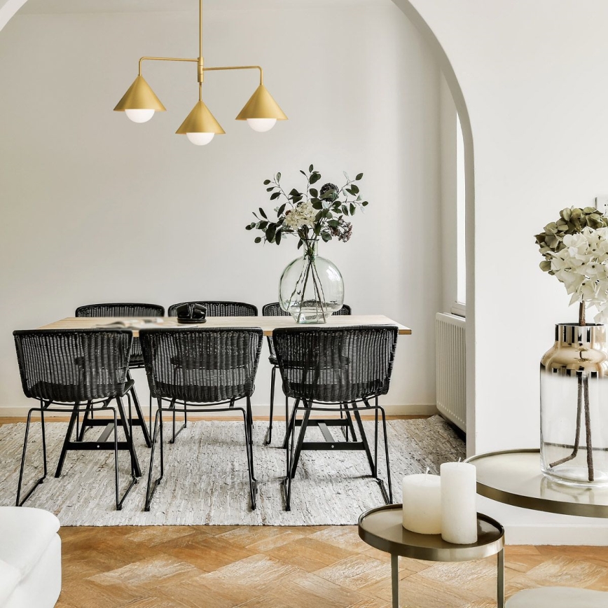 Alora Mood - REMYCK 3-Lamp Rod Hanger 3xE27/60W/230V, Gold