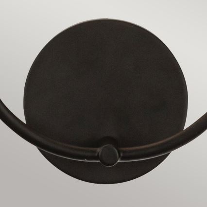 Alora Mood ALM-SYLVIA-2WB-BK-CL - Wandlamp SYLVIA 2xE14/40W/230V zwart