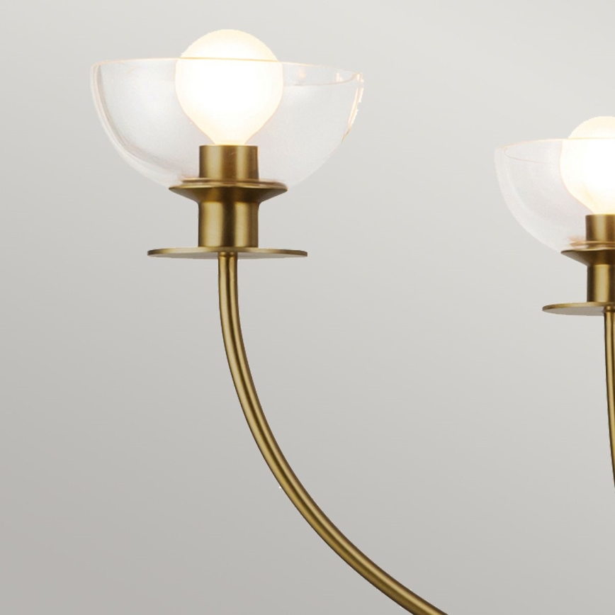 Alora Mood - Hanglamp met stang SYLVIA 4xE14/40W/230V goudkleurig