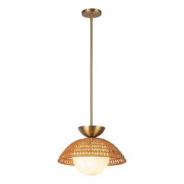 Alora Mood - Hanglamp met stang PERTH 1xE27/60W/230V Ø 37,5 cm goudkleurig