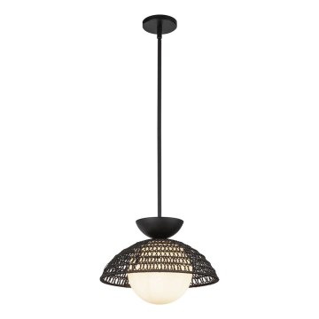 Alora Mood - Hanglamp met stang PERTH 1xE27/60W/230V Ø 37,5 cm zwart