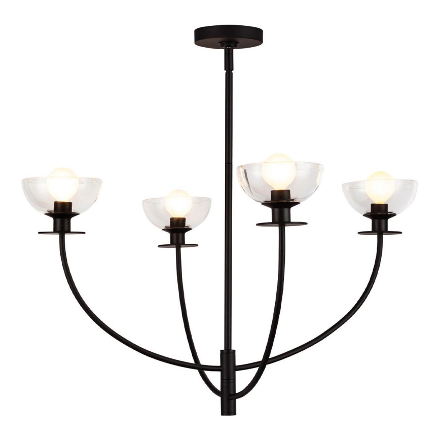 Alora Mood - Plafondlamp met stang SYLVIA 4xE14/40W/230V zwart
