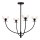 Alora Mood - Plafondlamp met stang SYLVIA 4xE14/40W/230V zwart