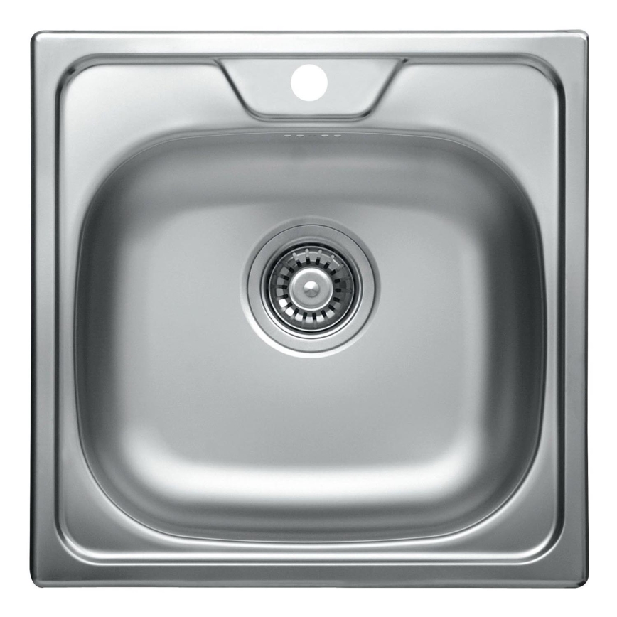 ALVEUS 1074634 - Gootsteen ALLUX 48x48 cm mat staal/satijn