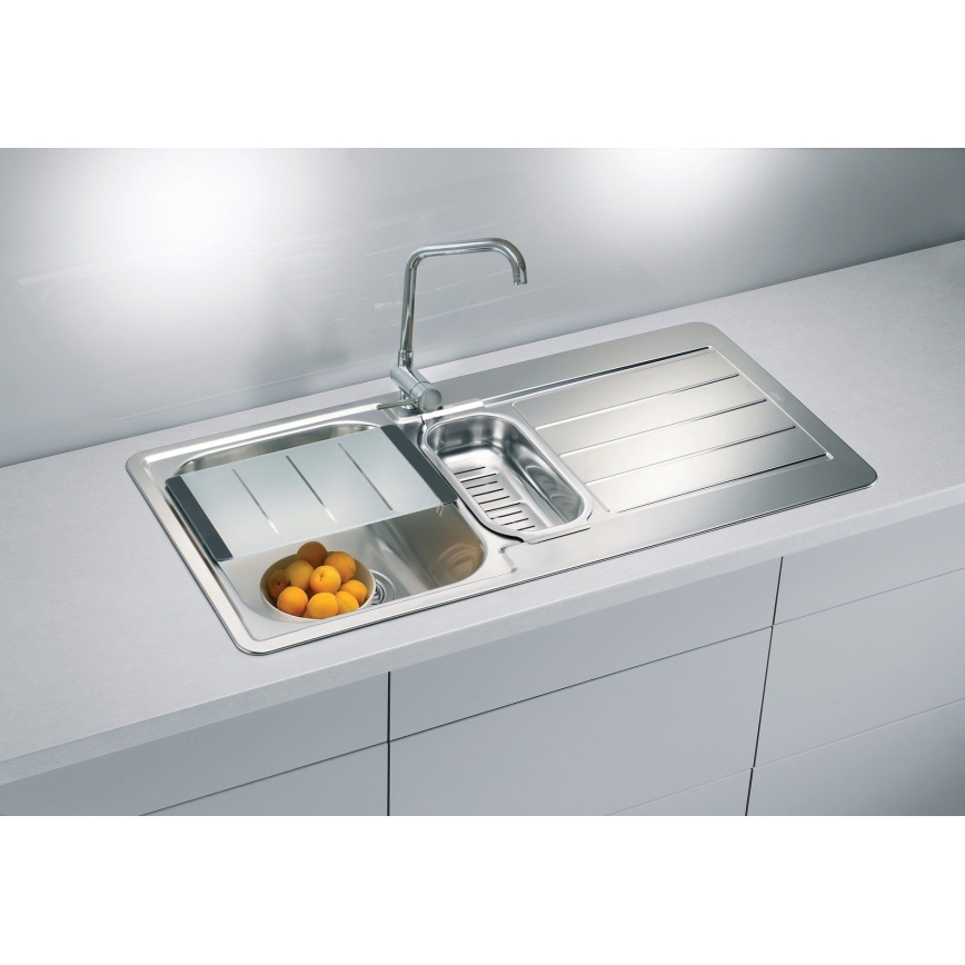 ALVEUS 1082440 - Gootsteen LINE 98x50 cm mat staal/satijn