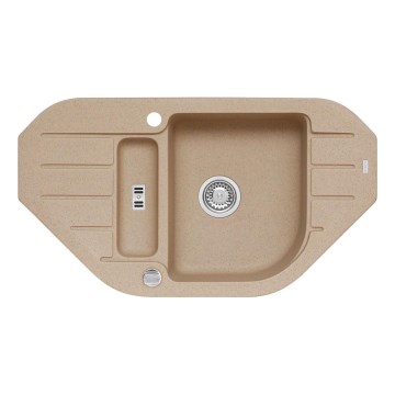 ALVEUS 1090939 - Gootsteen NIAGARA 90x50 cm graniet/beige
