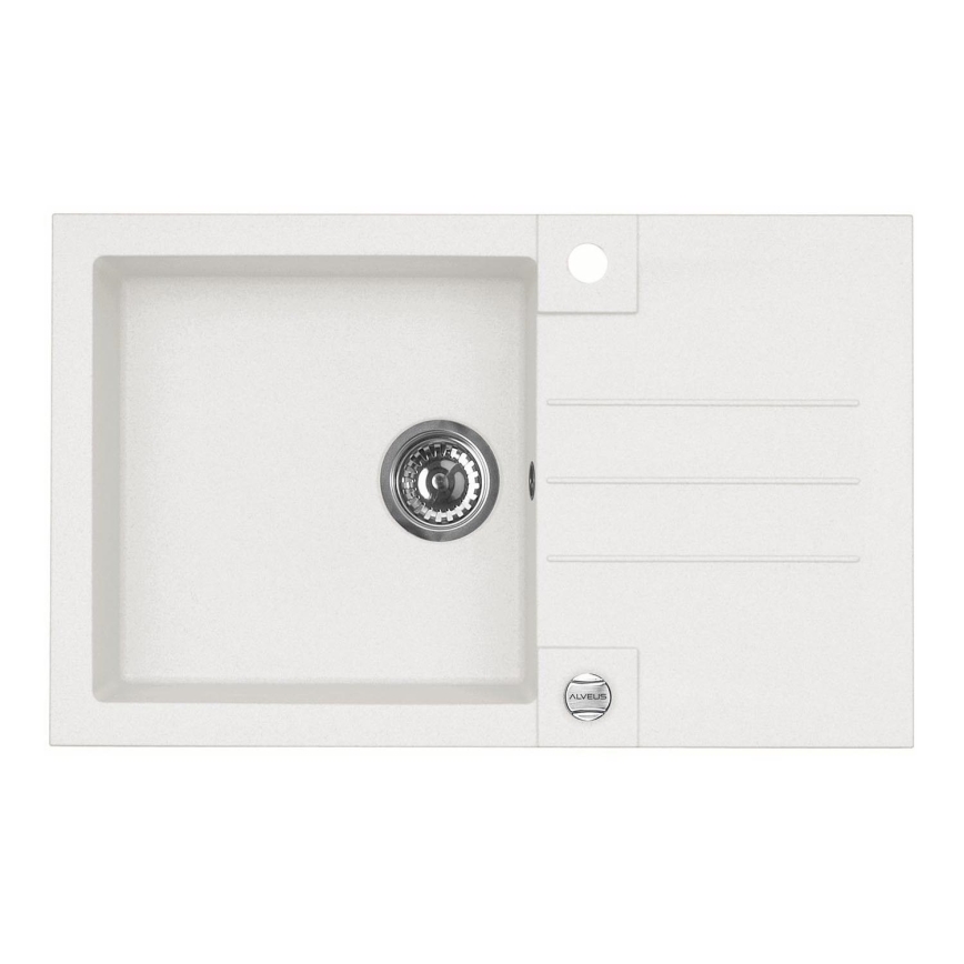 ALVEUS 1090944 - Gootsteen ROCK 78x48 cm graniet/wit