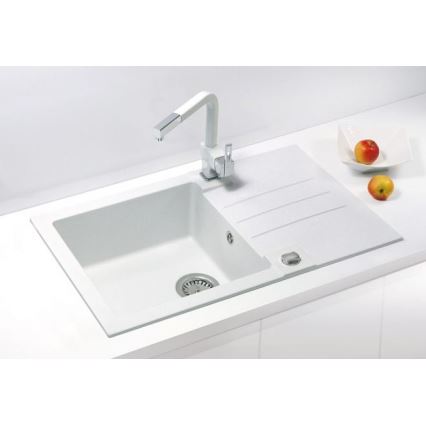 ALVEUS 1090944 - Gootsteen ROCK 78x48 cm graniet/wit