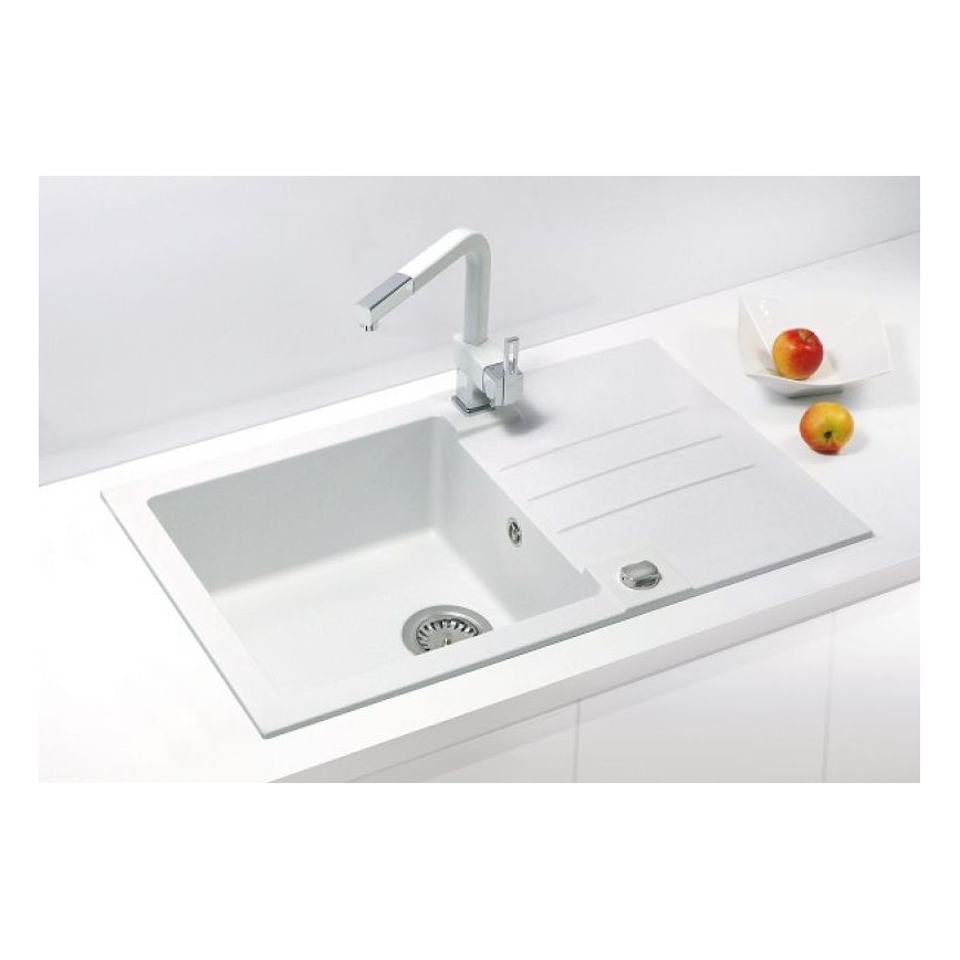 ALVEUS 1090944 - Gootsteen ROCK 78x48 cm graniet/wit