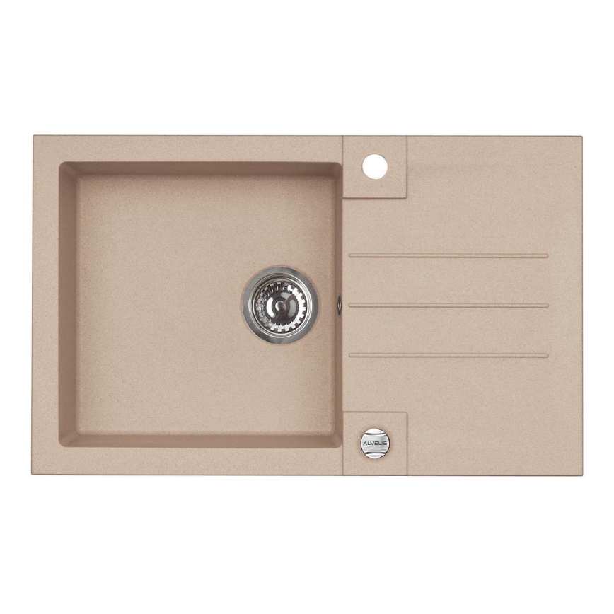 ALVEUS 1090946 - Gootsteen ROCK 78x48 cm graniet/beige