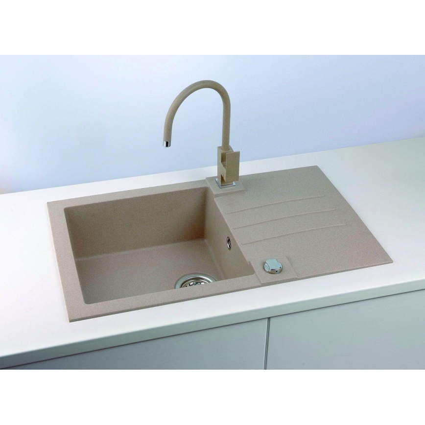 ALVEUS 1090946 - Gootsteen ROCK 78x48 cm graniet/beige
