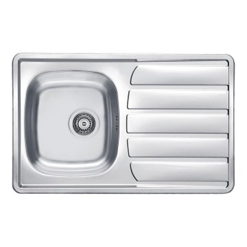 ALVEUS 1098938 - Gootsteen ZOOM 79x50 cm satin, voor bovenmontage