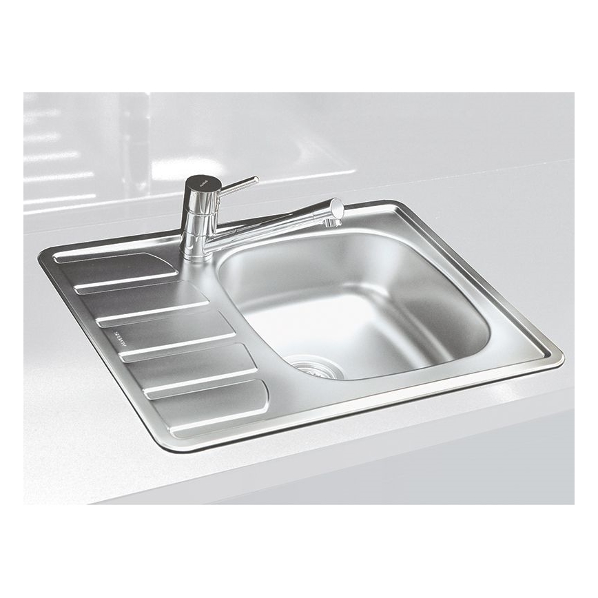ALVEUS 1098940 - Gootsteen ZOOM 61,5x50 cm satin, voor bovenmontage