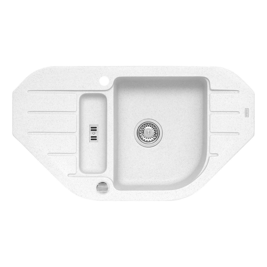 ALVEUS 1100889 - Gootsteen NIAGARA 90x50 cm graniet/wit