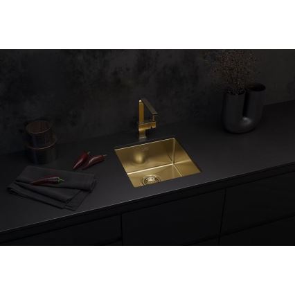 ALVEUS 1103319 - Gootsteen QUADRIX 45x45 cm monarch goud