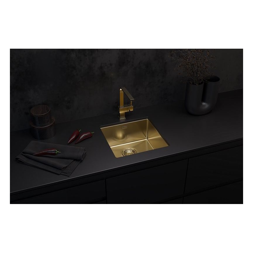 ALVEUS 1103319 - Gootsteen QUADRIX 45x45 cm monarch goud
