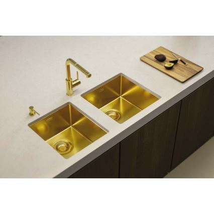 ALVEUS 1103319 - Gootsteen QUADRIX 45x45 cm monarch goud