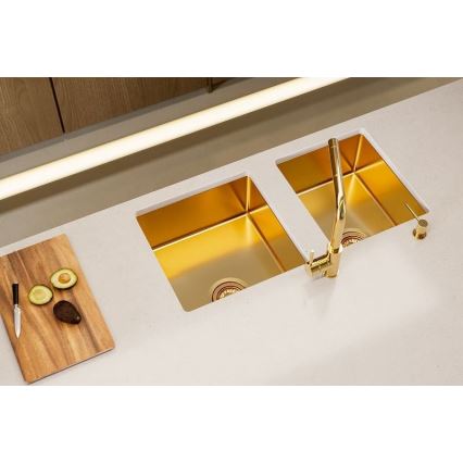 ALVEUS 1103381 - Gootsteen QUADRIX 45x45 cm monarch brons