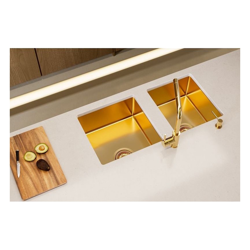 ALVEUS 1103381 - Gootsteen QUADRIX 45x45 cm monarch brons