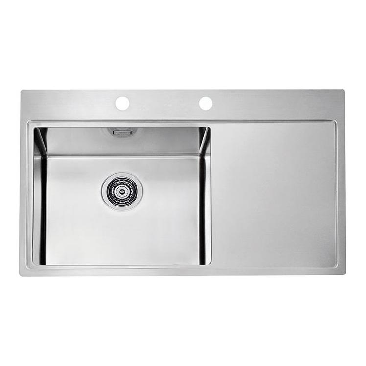 ALVEUS 1103652 - Gootsteen PURE 86x52,5 cm satin, links