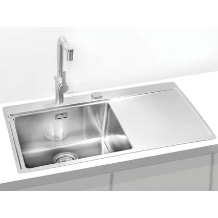 ALVEUS 1103652 - Gootsteen PURE 86x52,5 cm satin, links