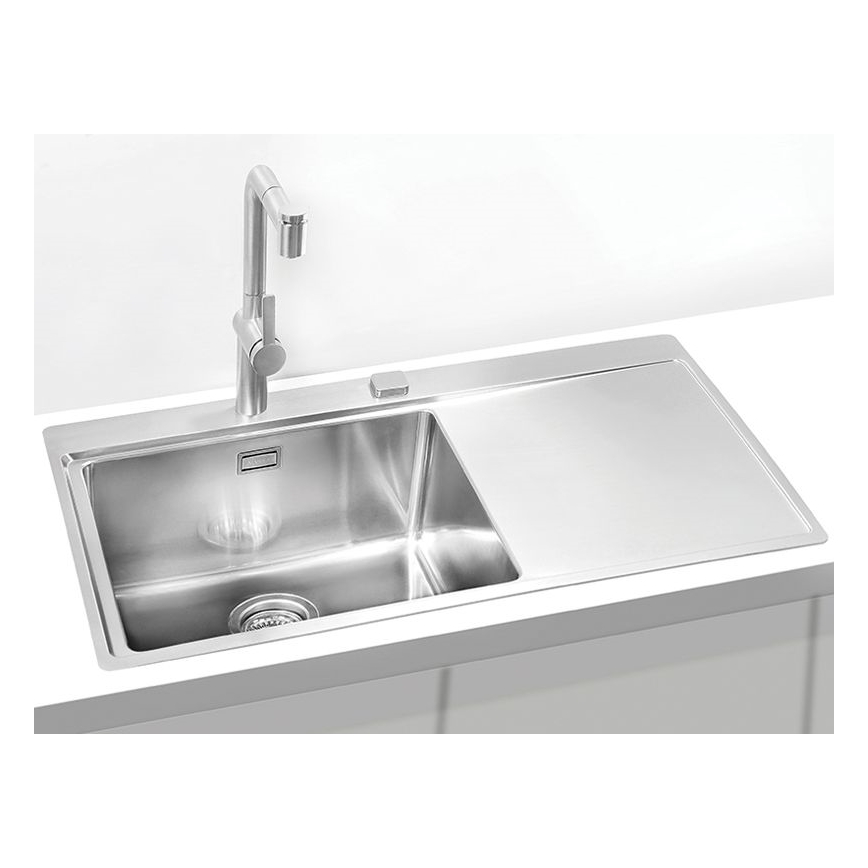ALVEUS 1103652 - Gootsteen PURE 86x52,5 cm satin, links