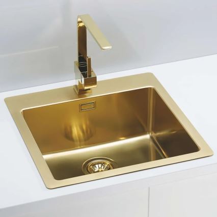 ALVEUS 1106867 - Gootsteen PURE 52,5x51,5 cm monarch goud
