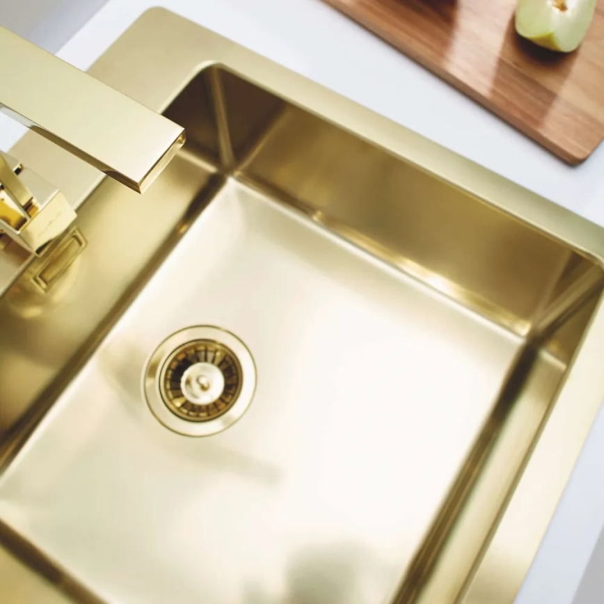 ALVEUS 1106867 - Gootsteen PURE 52,5x51,5 cm monarch goud