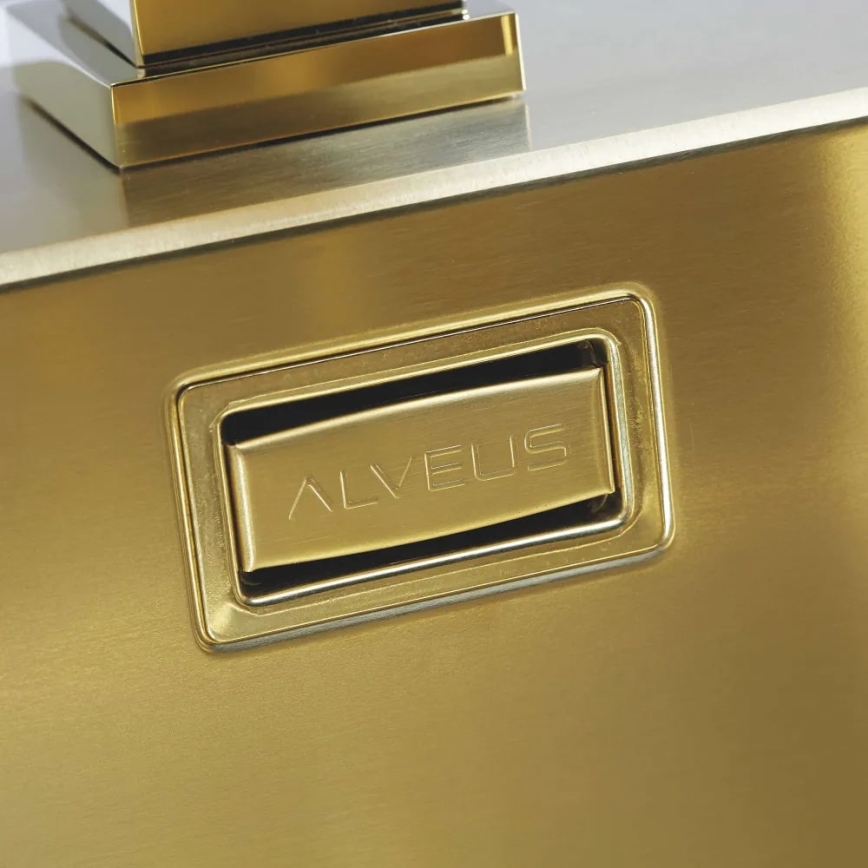 ALVEUS 1106867 - Gootsteen PURE 52,5x51,5 cm monarch goud
