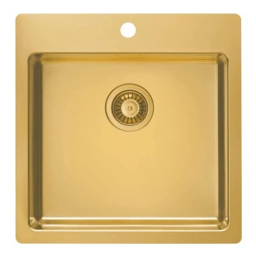 ALVEUS 1107052 - Gootsteen PURE 52,5x51,5 cm roestvrij/brons