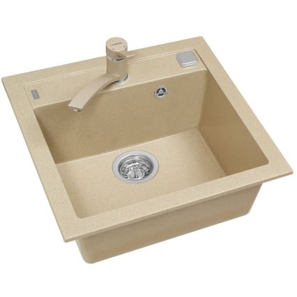 ALVEUS 1107889 - Gootsteen FORMIC 52x51 cm graniet/beige