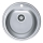 ALVEUS 1116756 - Gootsteen FORM diameter 51 cm mat staal/satin, diepte 18,5 cm
