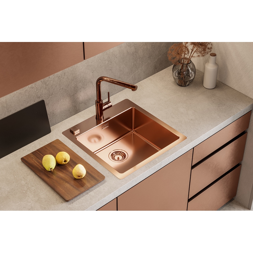 ALVEUS 1122708 - Gootsteen PURE 52,5x51,5 cm monarch koper