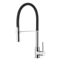ALVEUS 1129024 - Keukenkraan met flexibel uitloop ELIA 45 cm glanzend chroom/zwart