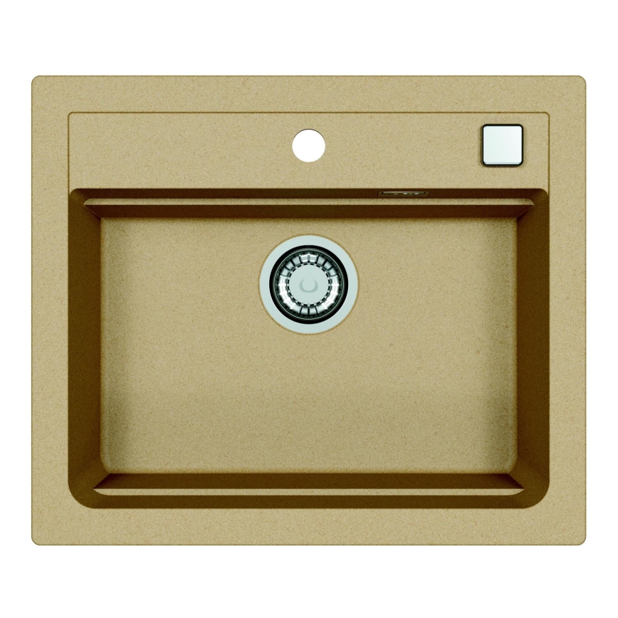 ALVEUS 1131994 - Gootsteen ATROX 59x50 cm graniet/beige