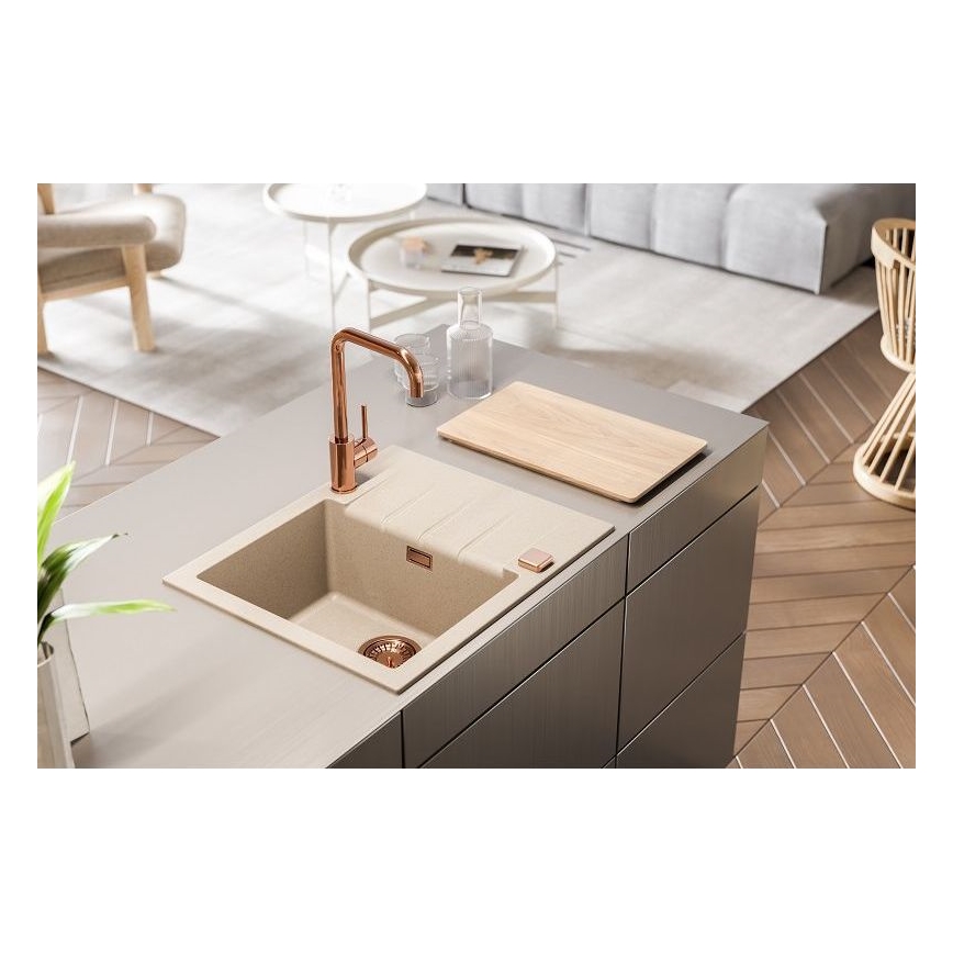 ALVEUS 1132019 - Gootsteen CADIT 59x50 cm graniet/beige