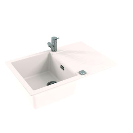 ALVEUS 1132022 - Gootsteen CADIT 79x50 cm graniet/wit