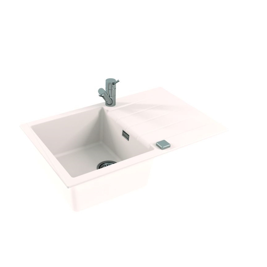 ALVEUS 1132022 - Gootsteen CADIT 79x50 cm graniet/wit
