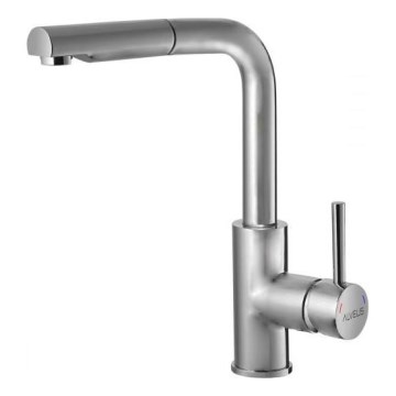 ALVEUS 1135366 - Keukenkraan met uittrekbare sproeikop SARA 29,7 cm satin