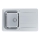 ALVEUS 1136608 - Gootsteen LINE 79x50 cm roestvrij/satin, zonder excentriek