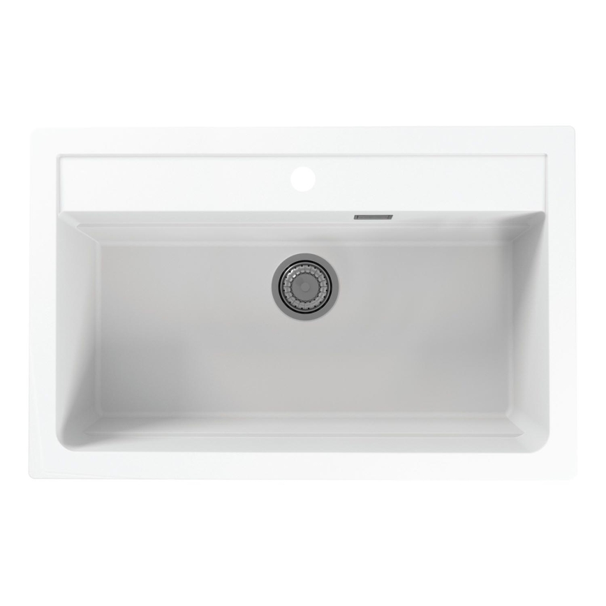 ALVEUS 1140443 - Gootsteen ATROX 79x50 cm graniet/wit