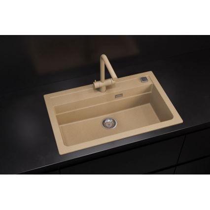 ALVEUS 1140445 - Gootsteen ATROX 79x50 cm graniet/beige
