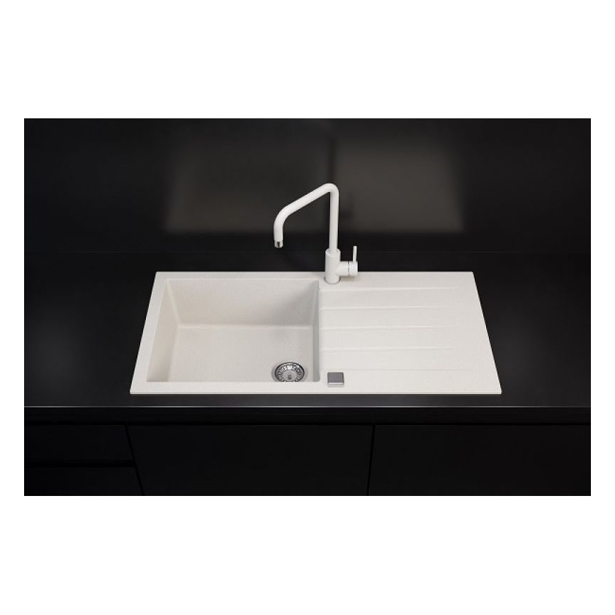 ALVEUS 1140594 - Gootsteen CADIT 100x50 cm graniet/wit