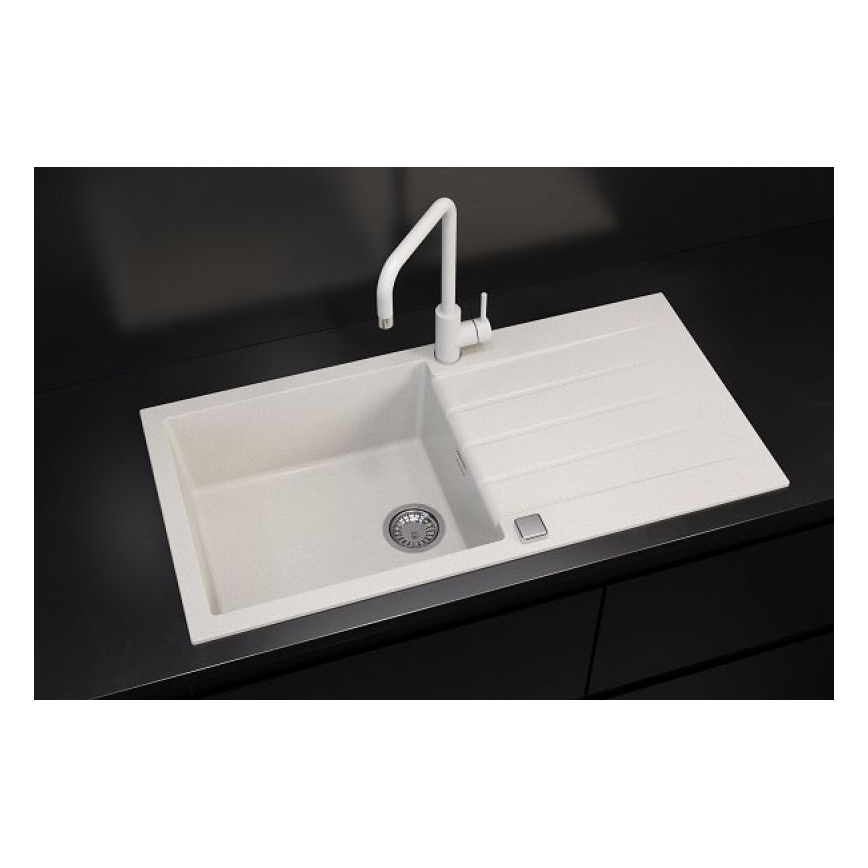 ALVEUS 1140594 - Gootsteen CADIT 100x50 cm graniet/wit