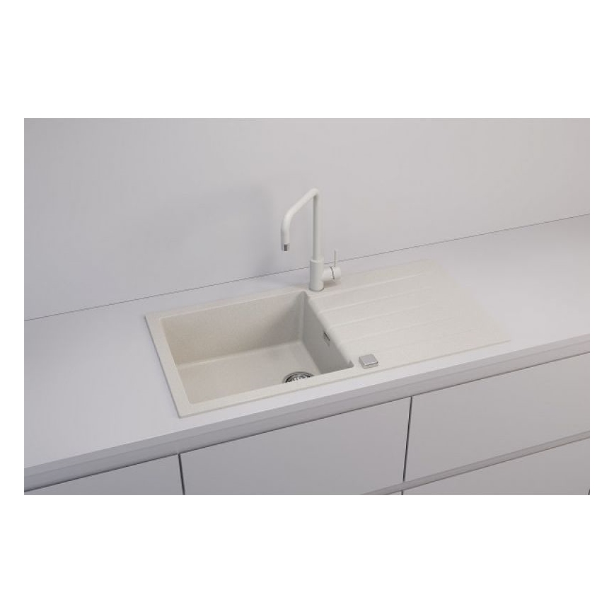 ALVEUS 1140594 - Gootsteen CADIT 100x50 cm graniet/wit