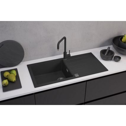 ALVEUS 1140598 - Gootsteen CADIT 100x50 cm graniet/zwart