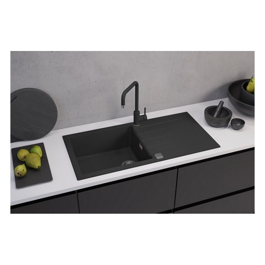 ALVEUS 1140598 - Gootsteen CADIT 100x50 cm graniet/zwart