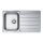 ALVEUS 1144640 - Gootsteen LINE 86x50 cm mat staal/satin, zonder excentriek